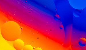 Preview wallpaper bubbles, water, gradient, colorful, abstraction
