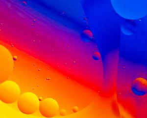 Preview wallpaper bubbles, water, gradient, colorful, abstraction