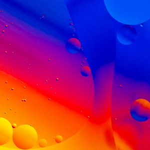 Preview wallpaper bubbles, water, gradient, colorful, abstraction