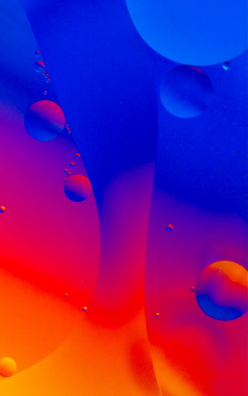 Download wallpaper 800x1280 bubbles, water, gradient, colorful, abstraction samsung  galaxy note gt-n7000, meizu mx2 hd background