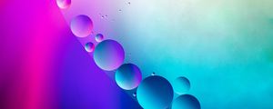 Preview wallpaper bubbles, water, gradient, circles, purple