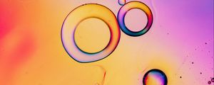 Preview wallpaper bubbles, water, gradient, bright, colorful