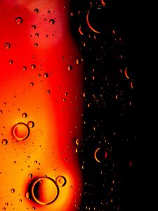 Preview wallpaper bubbles, water, gradient, dark, black