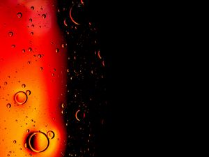 Preview wallpaper bubbles, water, gradient, dark, black