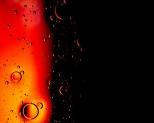 Preview wallpaper bubbles, water, gradient, dark, black