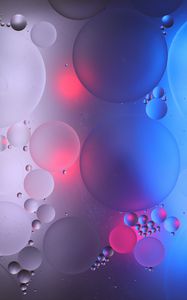 Preview wallpaper bubbles, water, gradient, abstraction, circles