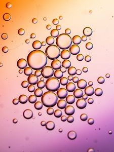 Preview wallpaper bubbles, water, liquid, gradient