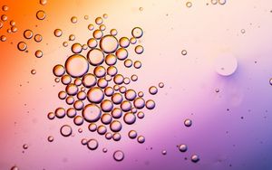 Preview wallpaper bubbles, water, liquid, gradient