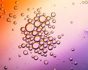 Preview wallpaper bubbles, water, liquid, gradient