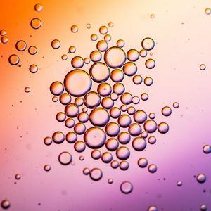 Preview wallpaper bubbles, water, liquid, gradient