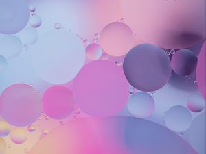 Preview wallpaper bubbles, water, liquid, gradient, circles