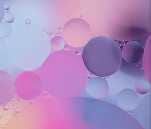 Preview wallpaper bubbles, water, liquid, gradient, circles