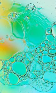 Preview wallpaper bubbles, water, liquid, stains, abstraction