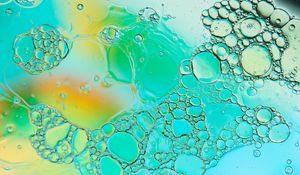 Preview wallpaper bubbles, water, liquid, stains, abstraction