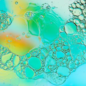 Preview wallpaper bubbles, water, liquid, stains, abstraction