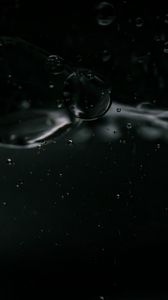 Preview wallpaper bubbles, water, liquid, dark, macro