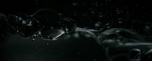 Preview wallpaper bubbles, water, liquid, dark, macro