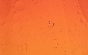 Preview wallpaper bubbles, water, orange