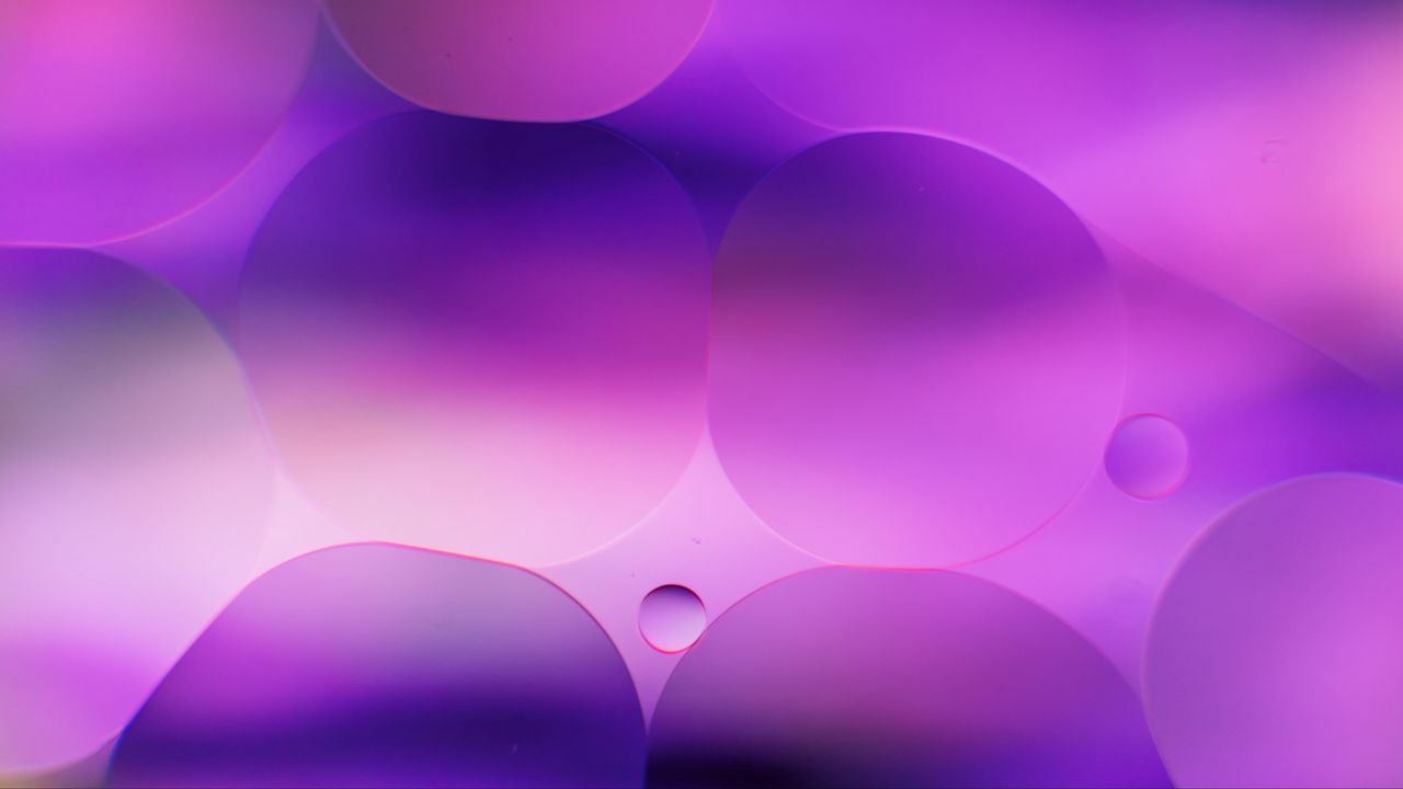 Wallpaper bubbles, water, purple, gradient