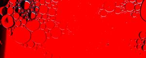 Preview wallpaper bubbles, water, red