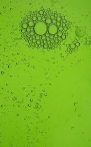 Preview wallpaper bubbles, water, round, green