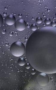 Preview wallpaper bubbles, water, round, gray