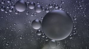 Preview wallpaper bubbles, water, round, gray