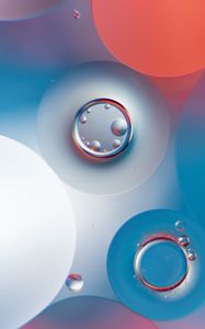 Preview wallpaper bubbles, water, round, gradient