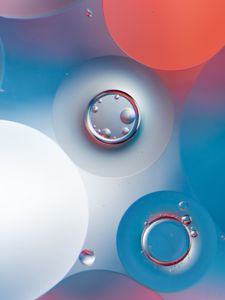 Preview wallpaper bubbles, water, round, gradient