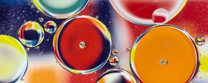 Preview wallpaper bubbles, water, shape, multicolored