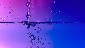 Preview wallpaper bubbles, water, spray, gradient