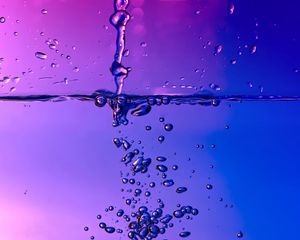 Preview wallpaper bubbles, water, spray, gradient