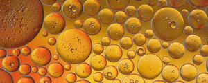 Preview wallpaper bubbles, water, yellow, gradient