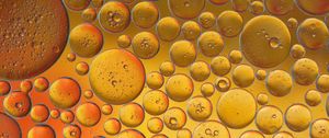 Preview wallpaper bubbles, water, yellow, gradient