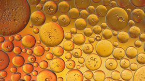 Preview wallpaper bubbles, water, yellow, gradient