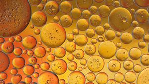 Preview wallpaper bubbles, water, yellow, gradient