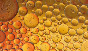 Preview wallpaper bubbles, water, yellow, gradient