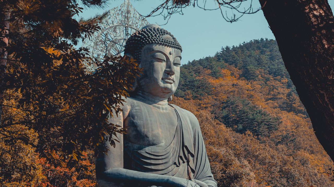 Wallpaper buddha, buddhism, sculpture, bronze, seoraksan, south korea