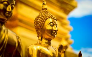 Preview wallpaper buddha, statue, buddhism, religion, thailand