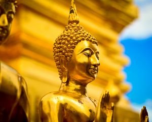 Preview wallpaper buddha, statue, buddhism, religion, thailand