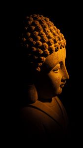 Preview wallpaper buddha, statue, dark