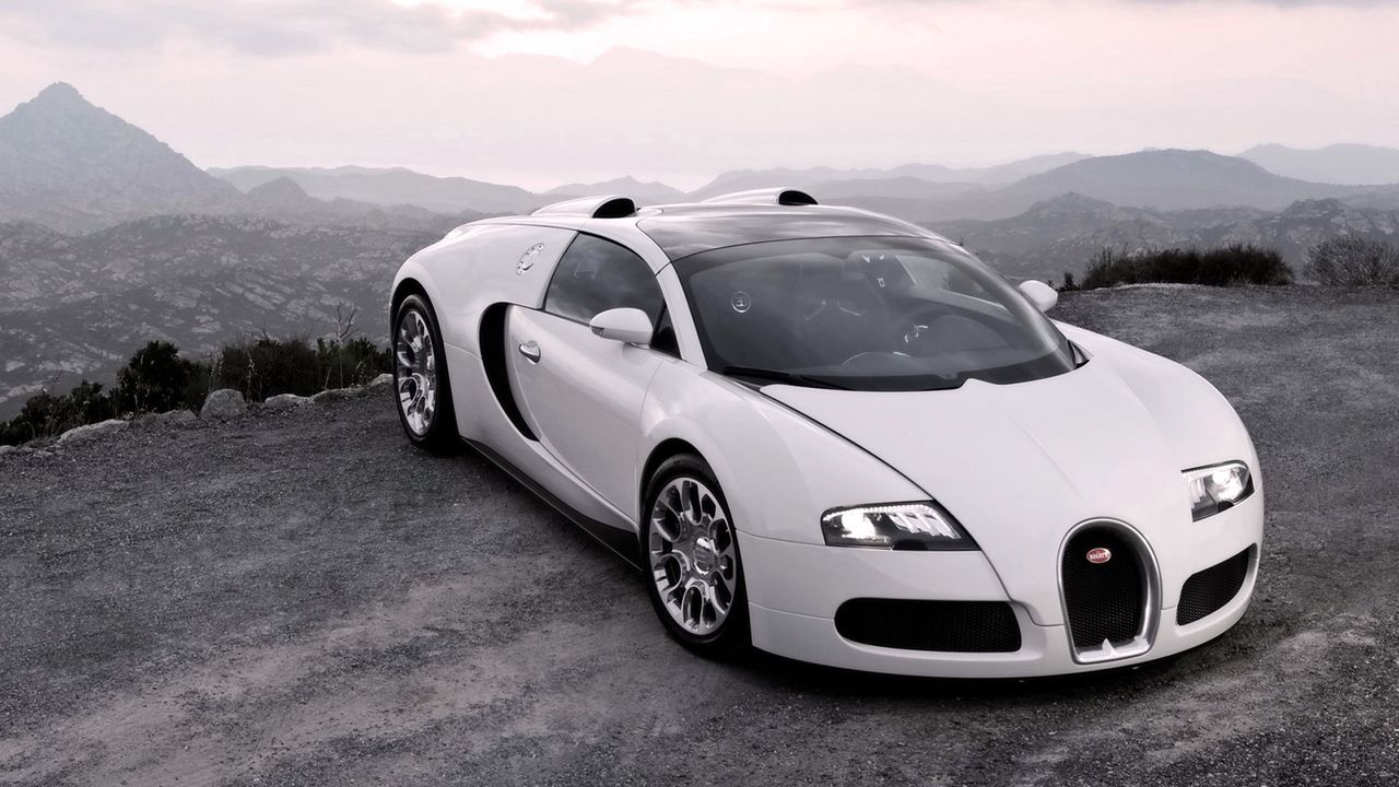 Wallpaper bugatti, veyron, cars, sport cars, white, hood, lights, suite