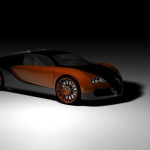 Preview wallpaper bugatti, veyron, concept, car, side view, shadow