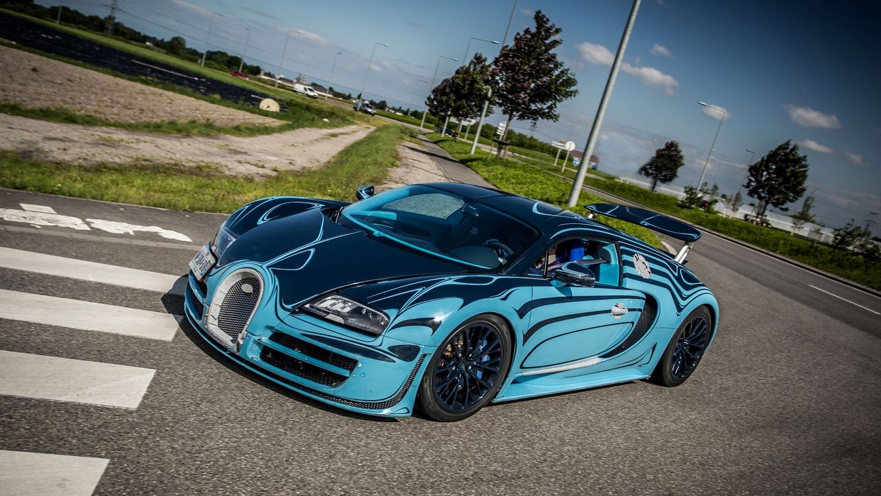 Wallpaper bugatti, veyron, super, sport, saphir bleu, supercar