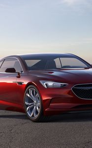 Preview wallpaper buick, avista, concept, red, side view