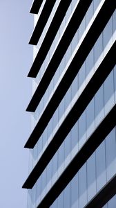 Preview wallpaper building, angle, architecture, minimalism, gray