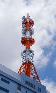 Preview wallpaper building, antenna, facade, sky