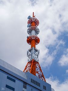 Preview wallpaper building, antenna, facade, sky