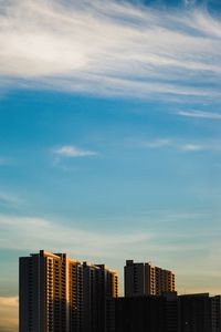 Preview wallpaper building, apartment, architecture, sunset, sky