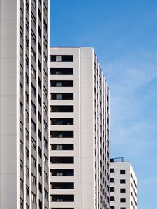 Preview wallpaper building, apartments, architecture, sky